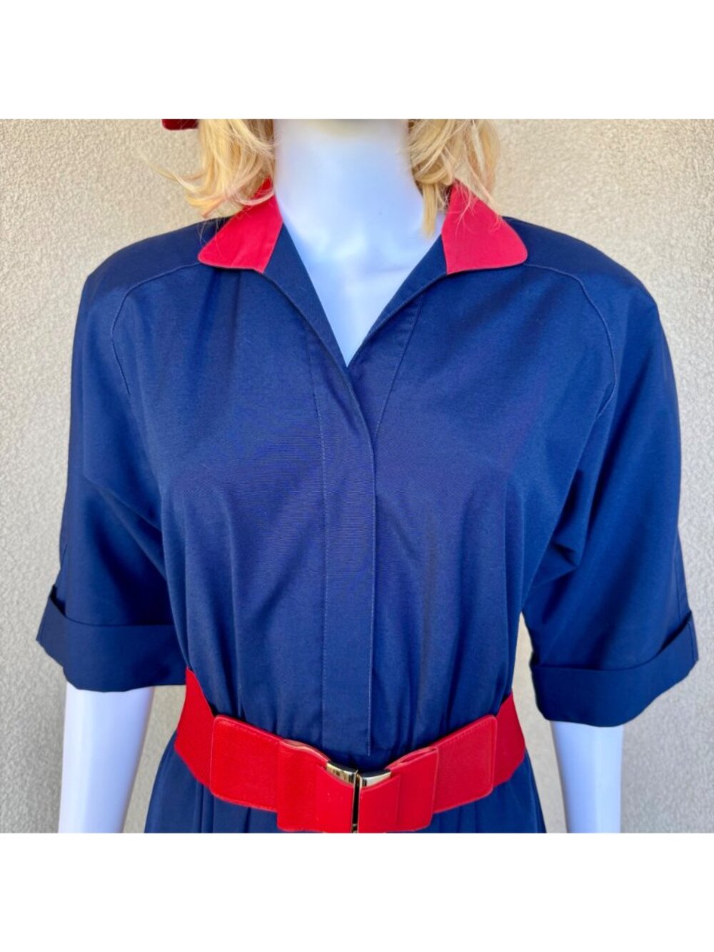 Vintage Willi of CA 80s does 50s Western Shirt Dress - Picture 6 of 8